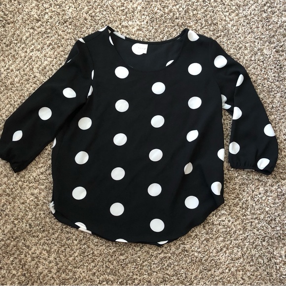 Polka dot blouse - Picture 1 of 3